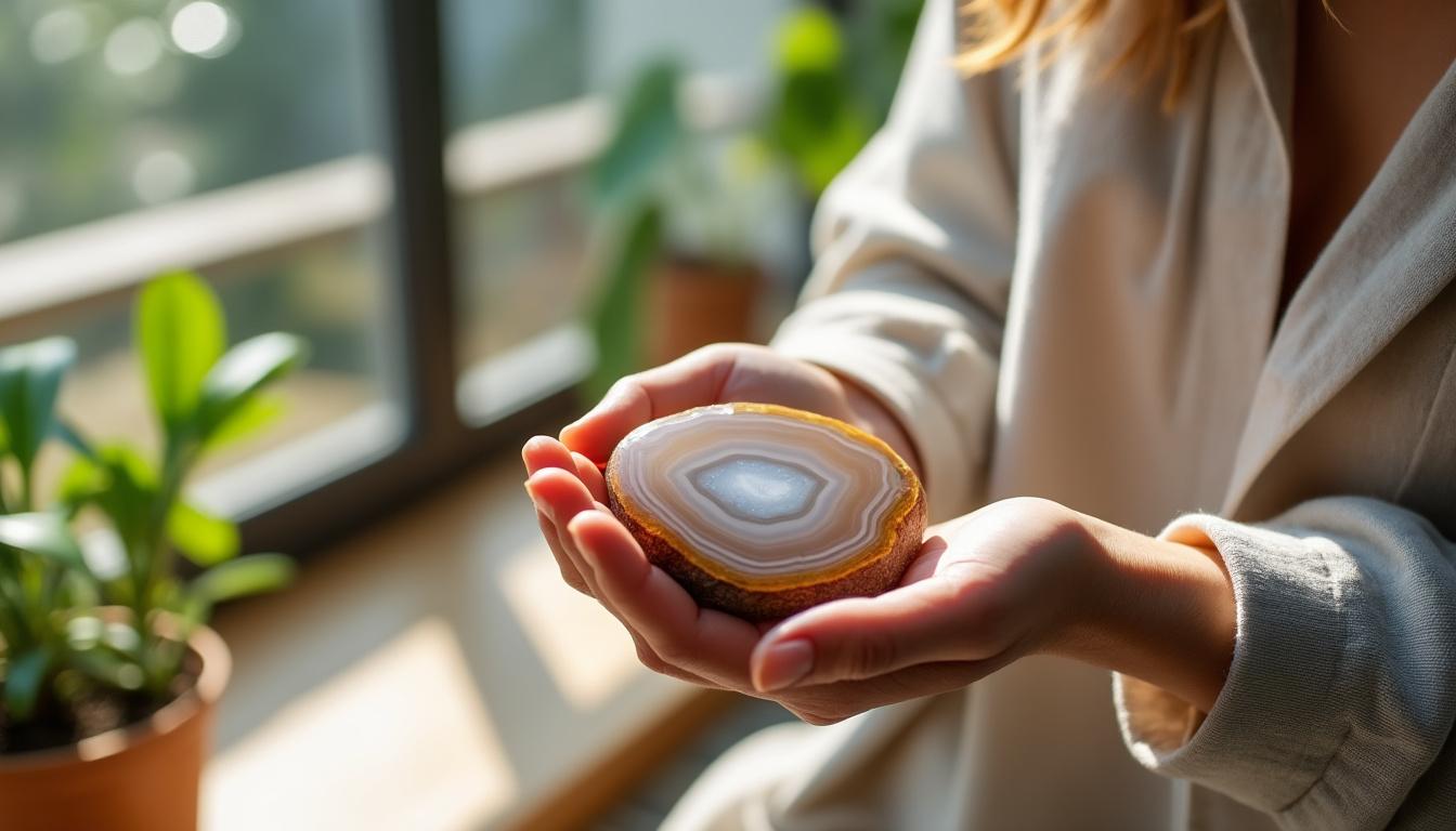 découvrez les vertus de l'agate : pierre naturelle aux multiples bienfaits sur le bien-être, l'équilibre émotionnel et l'harmonie intérieure. propriétés, usages et conseils pour profiter de ses énergies positives.
