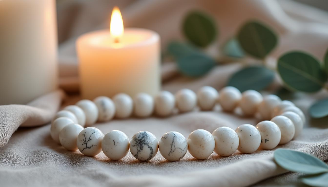 découvrez les vertus de la howlite : cette pierre apaisante favorise le calme, la détente et aide à lutter contre le stress. idéale pour améliorer le sommeil et la méditation.