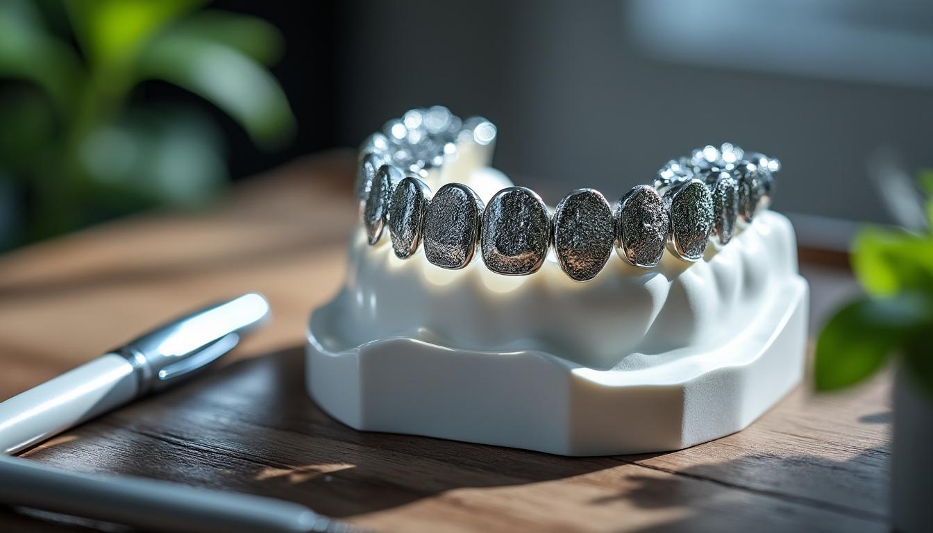 découvrez tout sur le stellite dentaire : une prothèse amovible métallique, résistante et confortable, utilisée pour remplacer plusieurs dents manquantes et retrouver le sourire.