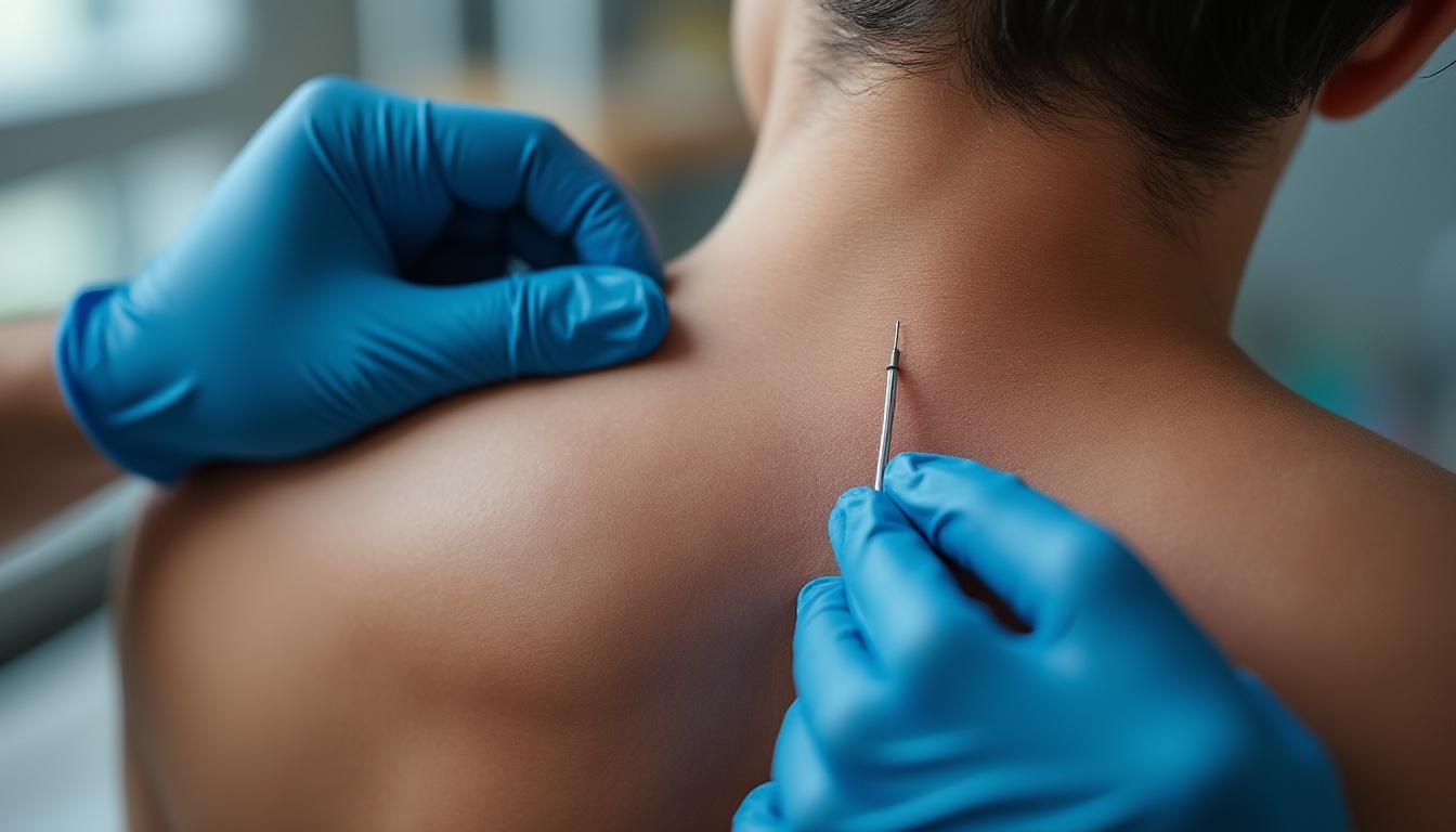 le dry needling est une technique thérapeutique utilisée pour soulager les douleurs musculaires en insérant de fines aiguilles dans les points douloureux. cette méthode aide à détendre les muscles tendus et à améliorer la mobilité.